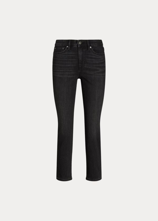 Jeans Ralph Lauren Mujer Negros Azules - Premier Straight Curvy - ZQRBA0594